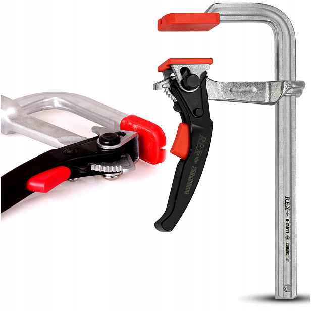 Truhlářská Zámečnická Svěrka 200x80 mm Svařovací Kovaná Automatická Západka