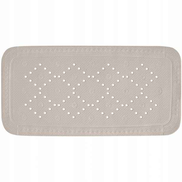 Spirella protiskluzová podložka do vany Alaska, šedo-hnědá, Pvc, 91 x 36 cm