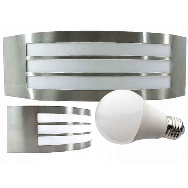 Sada Lampa Nástěnné svítidlo pro fasádu 2x +Žárovky 10W