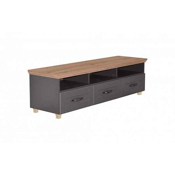 TV komoda CONTEMPO - dub artisan/šedá