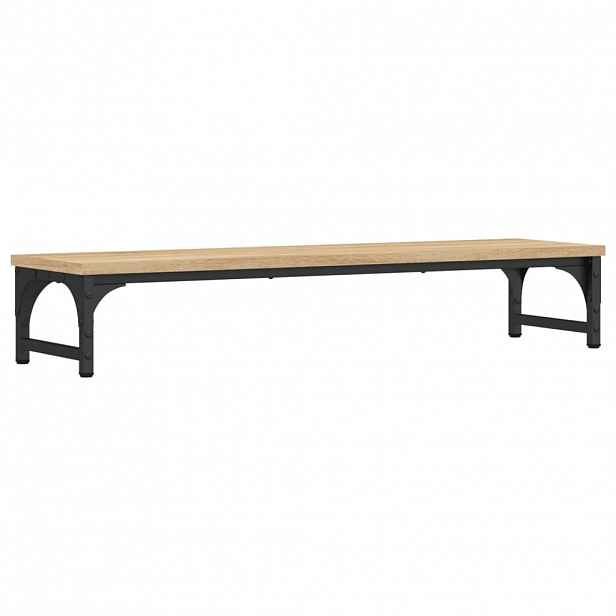 vidaXL Stojan na monitor kouřový dub 85x23x15,5 cm kompozitní dřevo