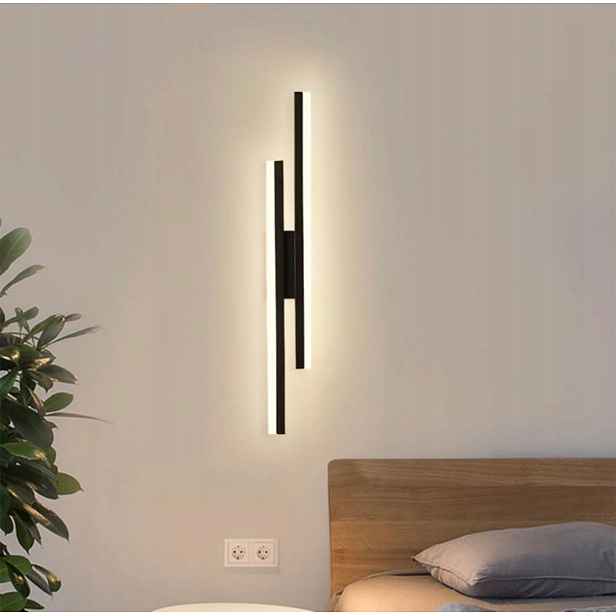Moderní Nástěnné Svítidlo Led Lampa Loft Černá 20W 3000K Obývací Pokoj Kolekce