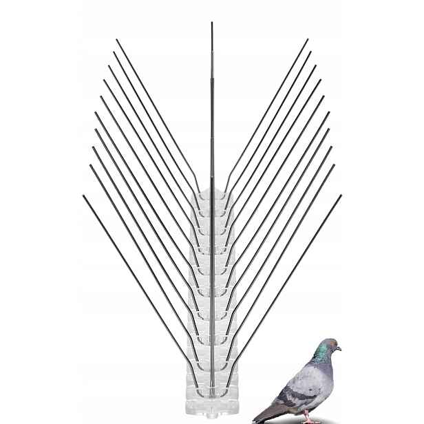 3-ŘADÉ Hroty Na Ptáky A Holuby 50 cm Ochrana Do 18 cm Typ V 20 ks