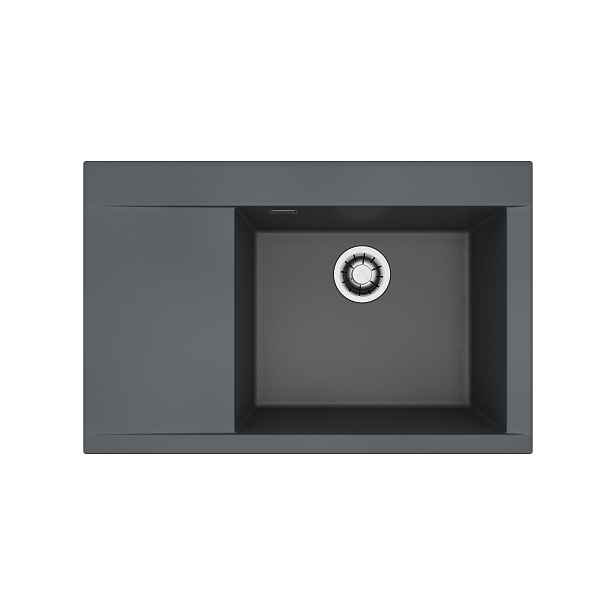 Alveus PURE-G 70 P černý A91 + QC sifon_algranit
