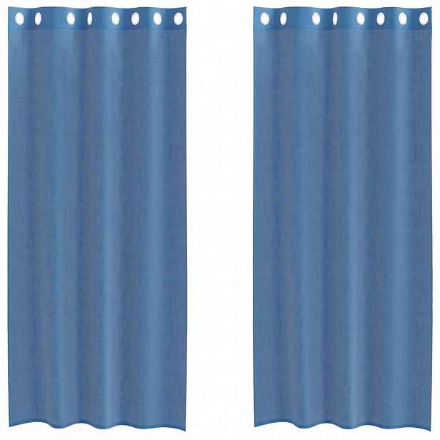 vidaXL Voálové záclony s průchodkami 2 ks Royal Blue