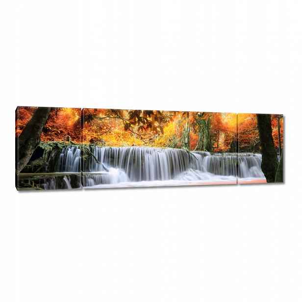 Obraz 170x50 Oranžový vodopád