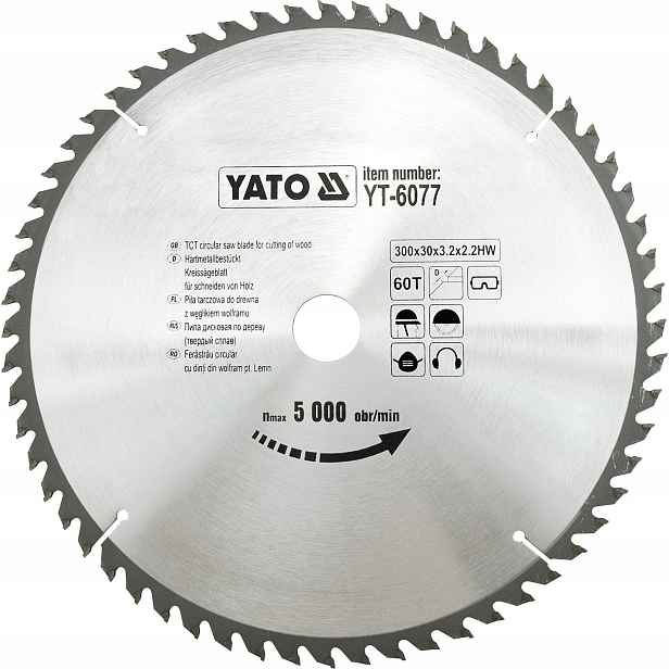 Yato Kotoučová Pila 300X60TX30 MM YT-6077