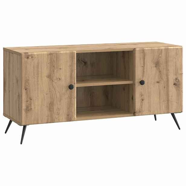 vidaXL Televizní skříň 102 x 34,5 x 50 cm Dub artisan Kompozitní dřevo