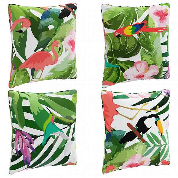 vidaXL 4-dílné zádové polstrování PUTTEN 4 pcs 100% polyester