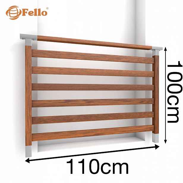 Fusion Francouzský balkon 110 cm Balustrada Derwno