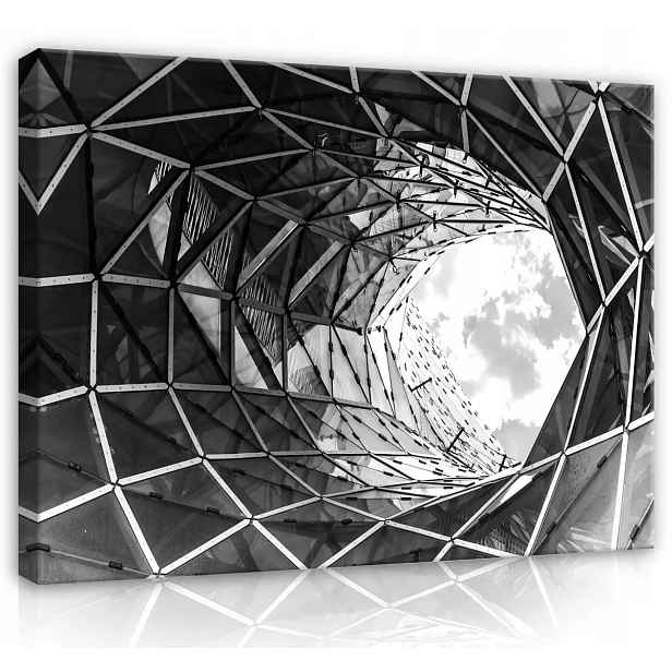 Obraz Na Plátně Plátno 70x50 Skleněný Tunel 3D