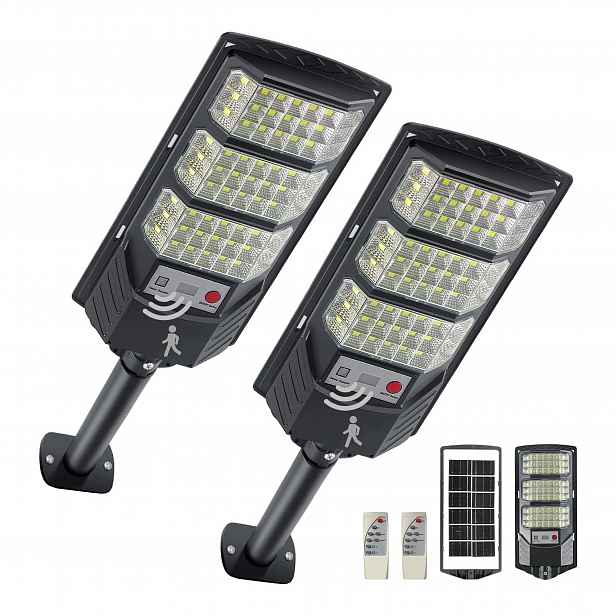 Solární pouliční lampy Yacaisi 8500K Led Vodotěsný pohybový senzor Ovladač
