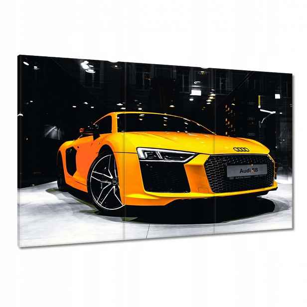 Obrazy 120x80 Žluté Audi R8