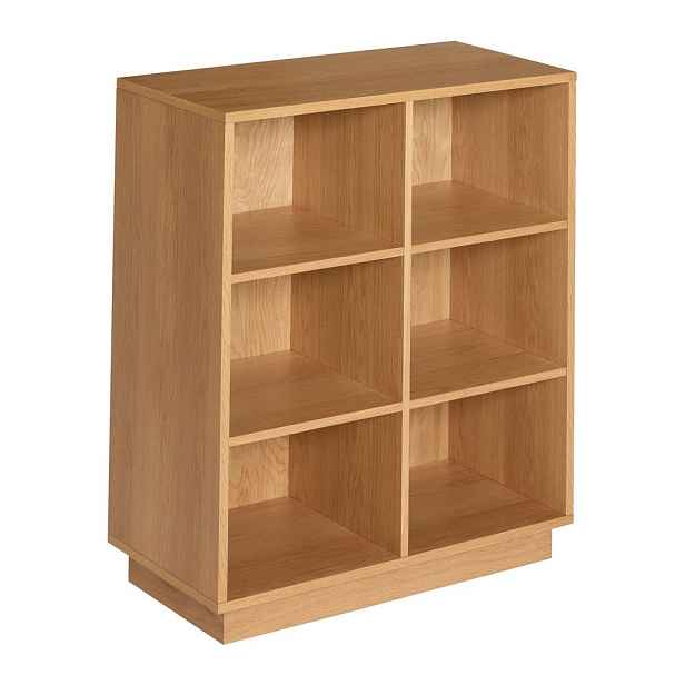 Knihovna v dekoru dubu v přírodní barvě 80x95x30 cm Disco – Hübsch