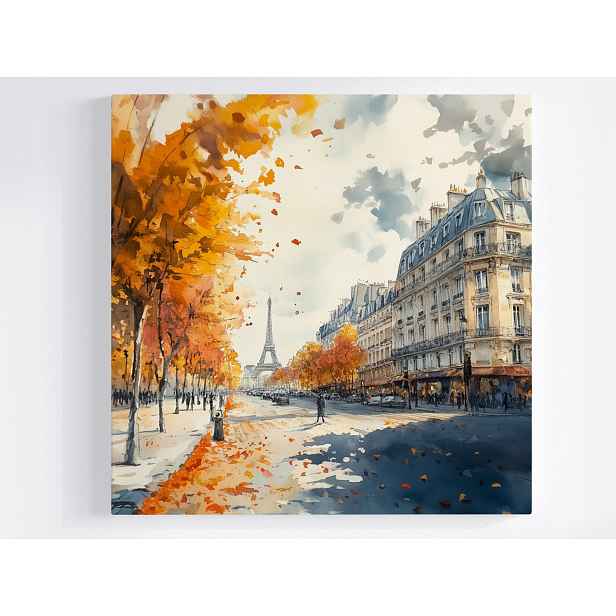Obraz Na Plátně Plátno Město Paříž Francie Eiffelova Věž Podzim 50x50