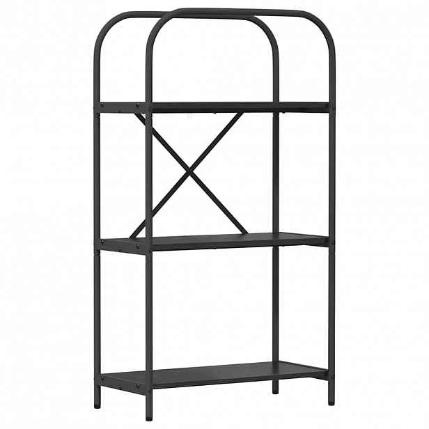 vidaXL Knihovna 3 úrovní 60 x 30 x 109 cm Kompozitní dřevo Černý dub