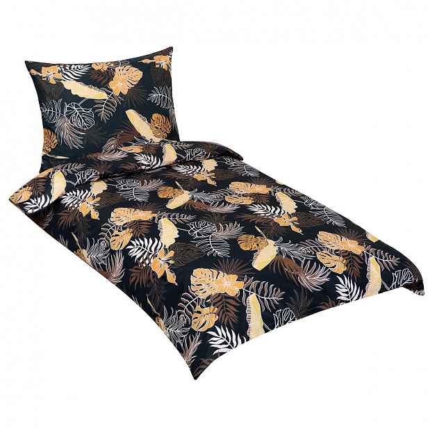 Bellatex Bavlněné povlečení Monstera , 140 x 220 cm, 70 x 90 cm