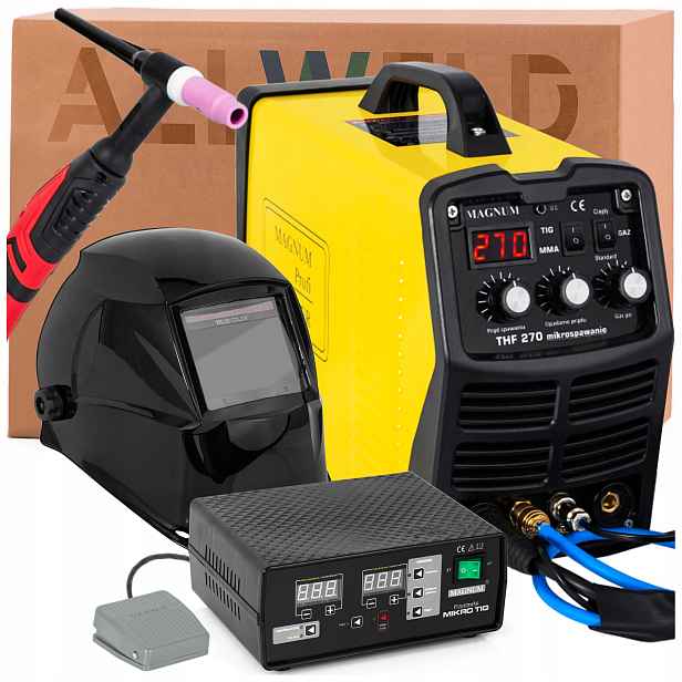 Sada Svářečka Magnum Thf 270 Mikro Tig 230V Přilba Držák Nástavec