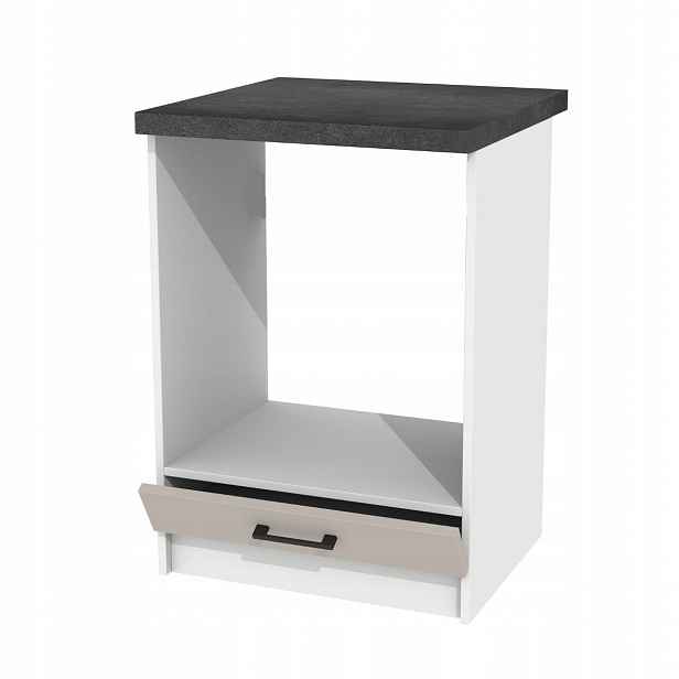 Dolní kuchyňská skříňka pod troubu Kašmír 60 cm s deskou District Dark