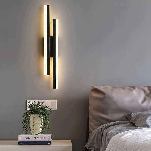Led Nástěnné Svítidlo Černé Moderní Do Obývacího Pokoje 3000K/4500K/6500K 16W