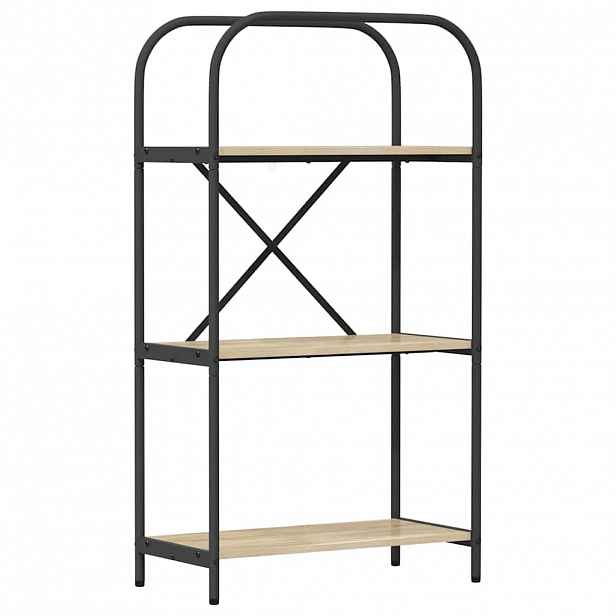 vidaXL Knihovna 3 úrovní 60 x 30 x 109 cm Kompozitní dřevo Sonoma dub