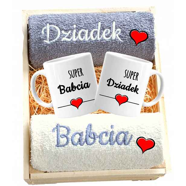 dárek pro Babičku A Dědečka, ručníky, výšivky a hrnky