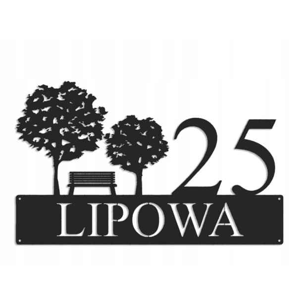 Číslo Na Dům 60 cm Tabule Adresa Ocel 2 mm Grafika 5363