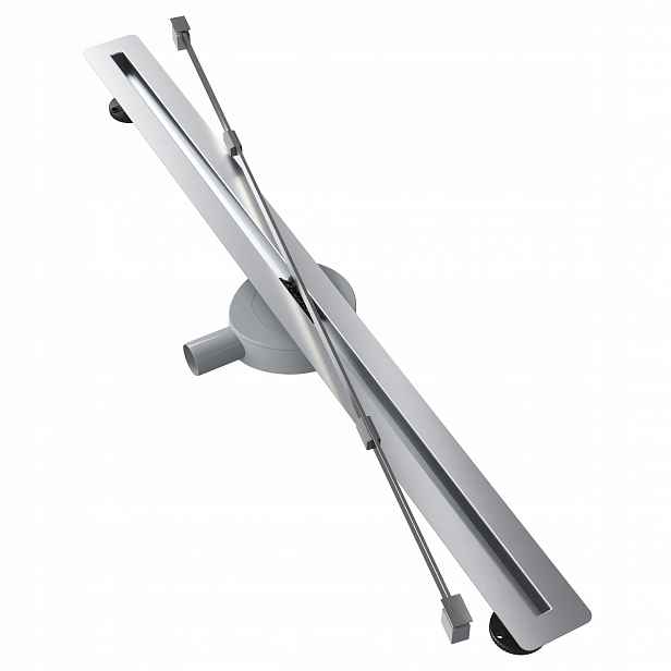 Lineární Odtok Pod Dlažbu 100 cm Ocel Sprchová Vanička Sifon Luno Inox
