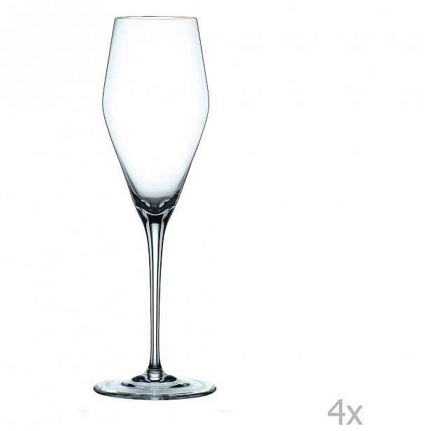 Sada 4 sklenek z křišťálového skla Nachtmann ViNova Glass Champagne, 280 ml