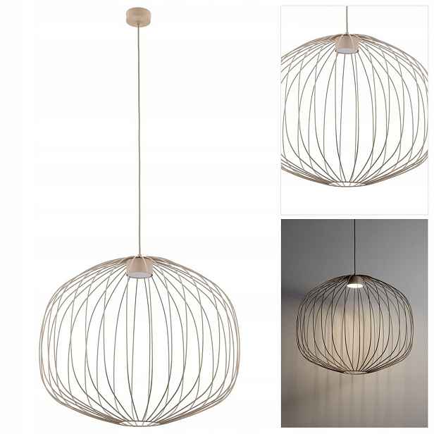 Závěsná béžová Sphera harmonická forma v moderním obývacím pokoji Tk Lighting