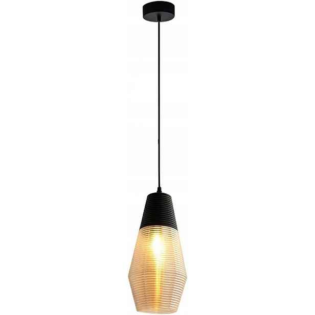 Závěsná lampa Loft Skleněná Jantarová