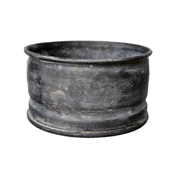 Zinkový antik plechový svícen Dorié  - Ø 8*4cm Sommerfield