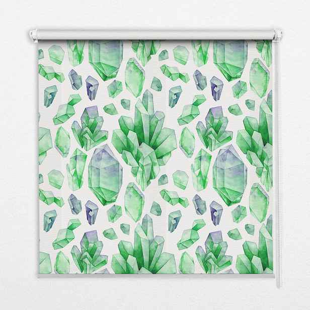 TULUP VNITŘNÍ roleta - okenní roleta - roleta - 60x140 cm - Zelené krystaly