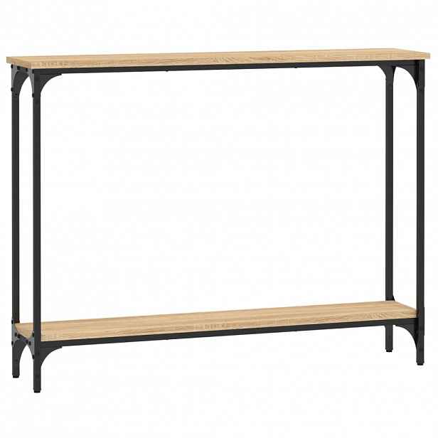 vidaXL Konzolový stolek dub sonoma 100 x 22,5 x 75 cm kompozitní dřevo