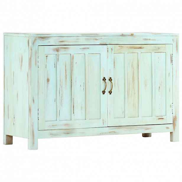 vidaXL Příborník světle modrý 110x35x70 cm masivní mangovníkové dřevo