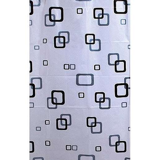 Aqualine vinyl bílá/modrá/černá ZV010 180 x 180 cm
