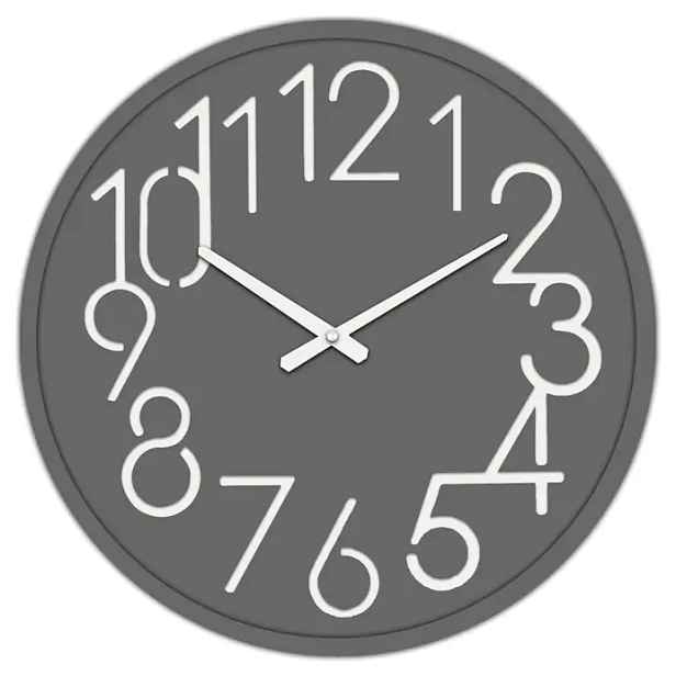 Autronic Hodiny nástěnné - pr. 60 cm HW4023 GREY-DK