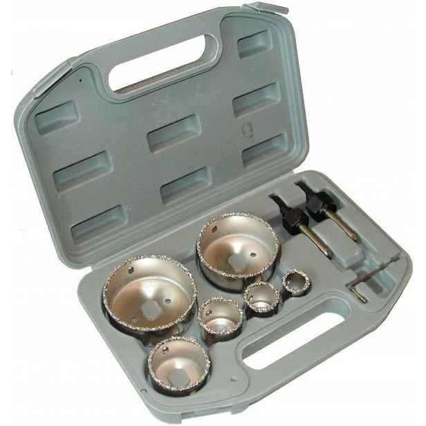Dedra Sada vrtáků 22,28,35,44,68,73 mm+2 ovladače 73 mm DED1515