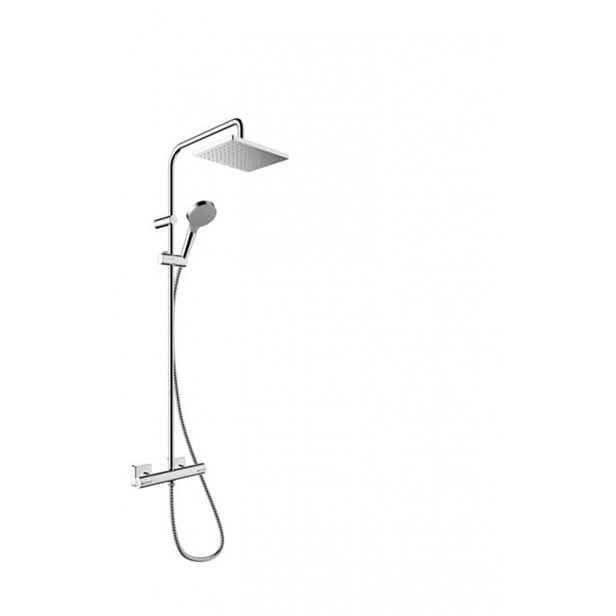 Sprchový systém Hansgrohe Vernis Shape na stěnu s termostatickou baterií chrom 26097000