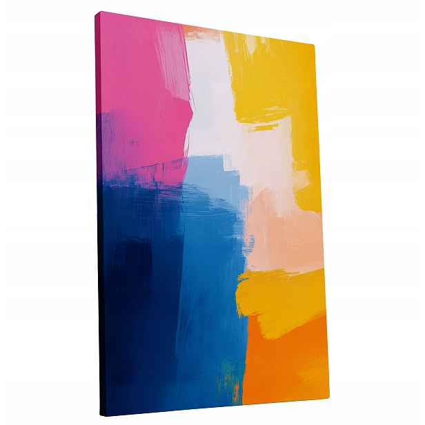 Obraz na plátně Barevný Abstraktní Světlý obraz do bytu, pokoje, obýváku 60x90