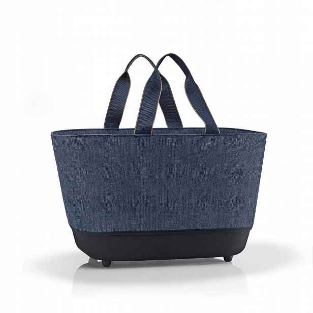 Košík Shoppinhbasket, herringbone tmavě modrý, Reisenthel