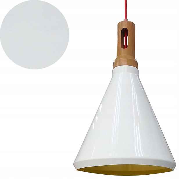 Exkluzivní bílá stropní závěsná lampa s stínítkem