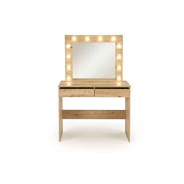HALMAR Toaletní stolek HOLLYWOOD s LED osvětlením 94 cm dub artisan