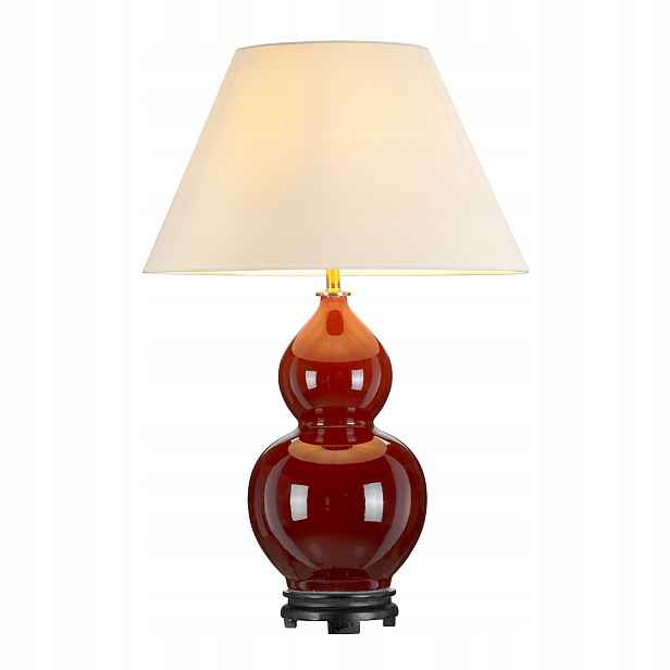 Keramická stolní lampa Harbin E27 60W červená Designer's Lightbox