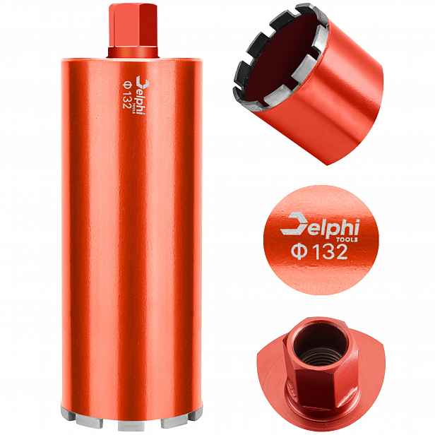 Vrták Do Betonu 132 x 450 mm Vrtačka Korunkový Vrták