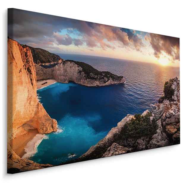 Plátno Západ Slunce V Řecku Varianta: 30x20