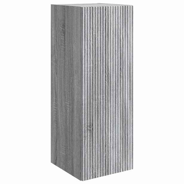 vidaXL Nástěnná skříň 33 x 34,5 x 90 cm Kompozitní dřevo Šedý Sonoma