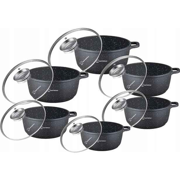 Hrnce Aluminium 12el Marmur 16 20 20 22 24 28cm Masterpan MP-2152