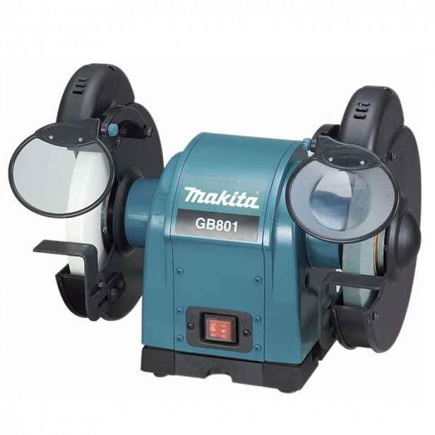 Makita - Stolní bruska dvoukotoučová 205 mm, 550 W GB801
