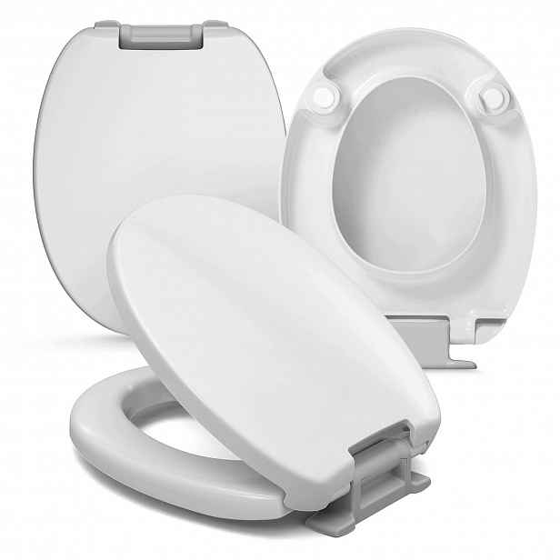 Wc sedátko zvýšené o 5 cm pro seniory a osoby po operacích s pomalým pádem